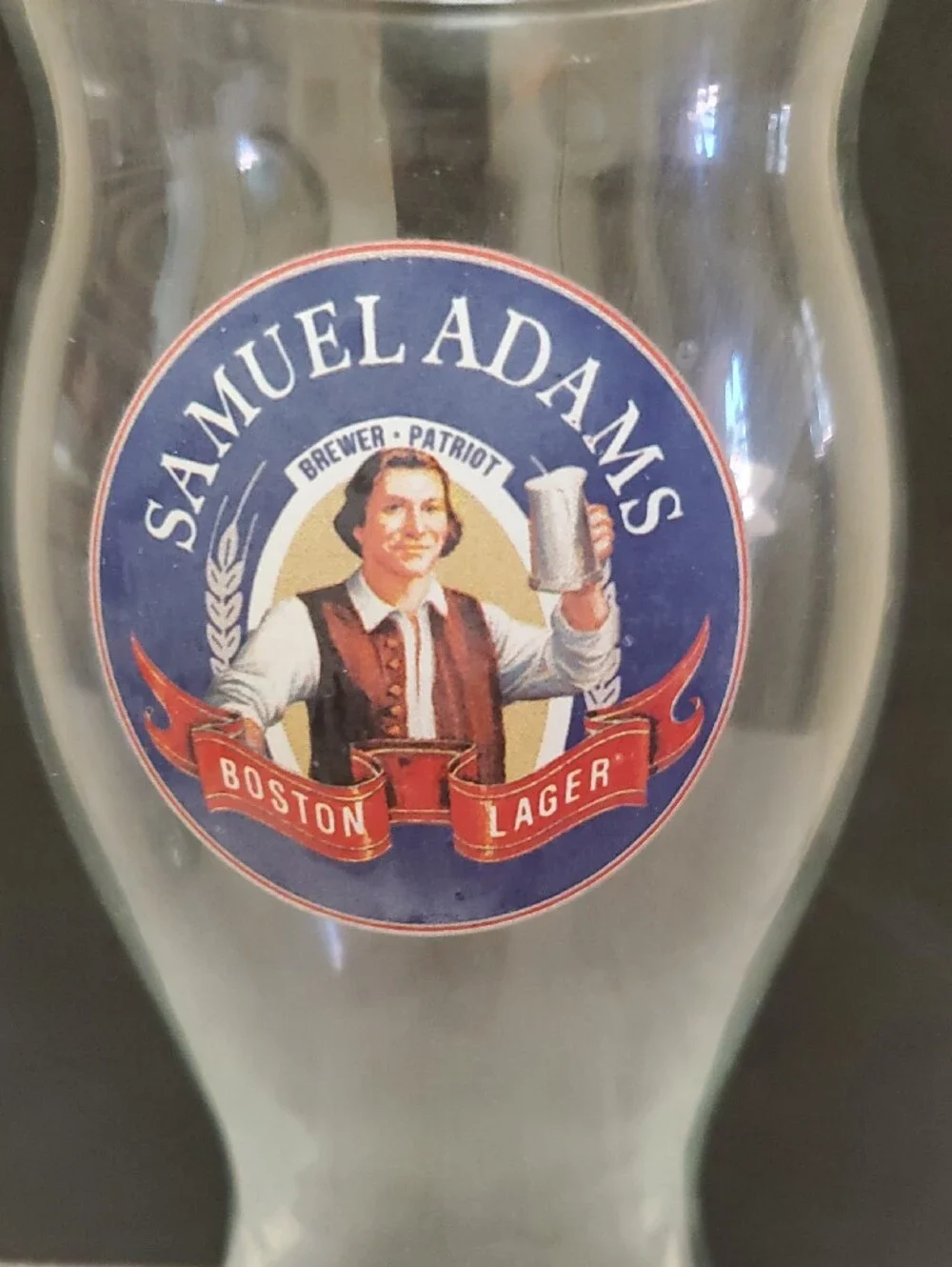 Samuel Adams Boston Lager Pint Drinking Beer Glasses - Set of 3 - 22 Oz.